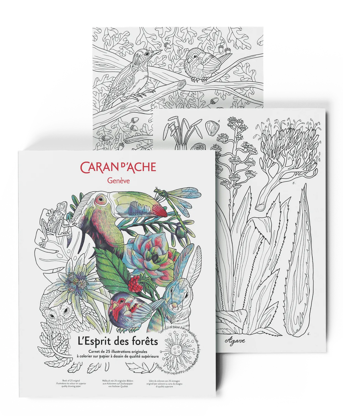 Caran d'Ache L'Esprit des Forets A4 Colouring Book