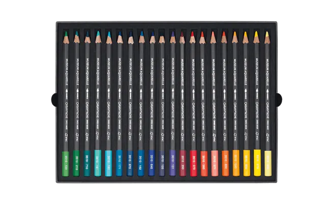 Caran d'Ache Museum Aquarelle Pencils, 40 Shades
