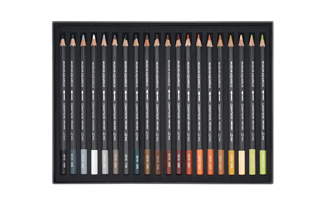 Caran d'Ache Museum Aquarelle Pencils, 40 Shades