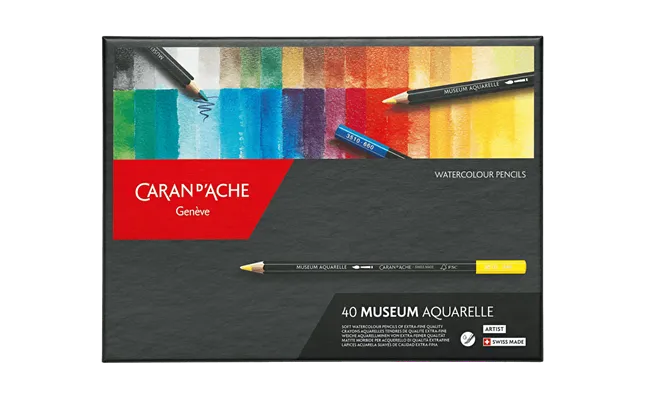 Caran d'Ache Museum Aquarelle Pencils, 40 Shades