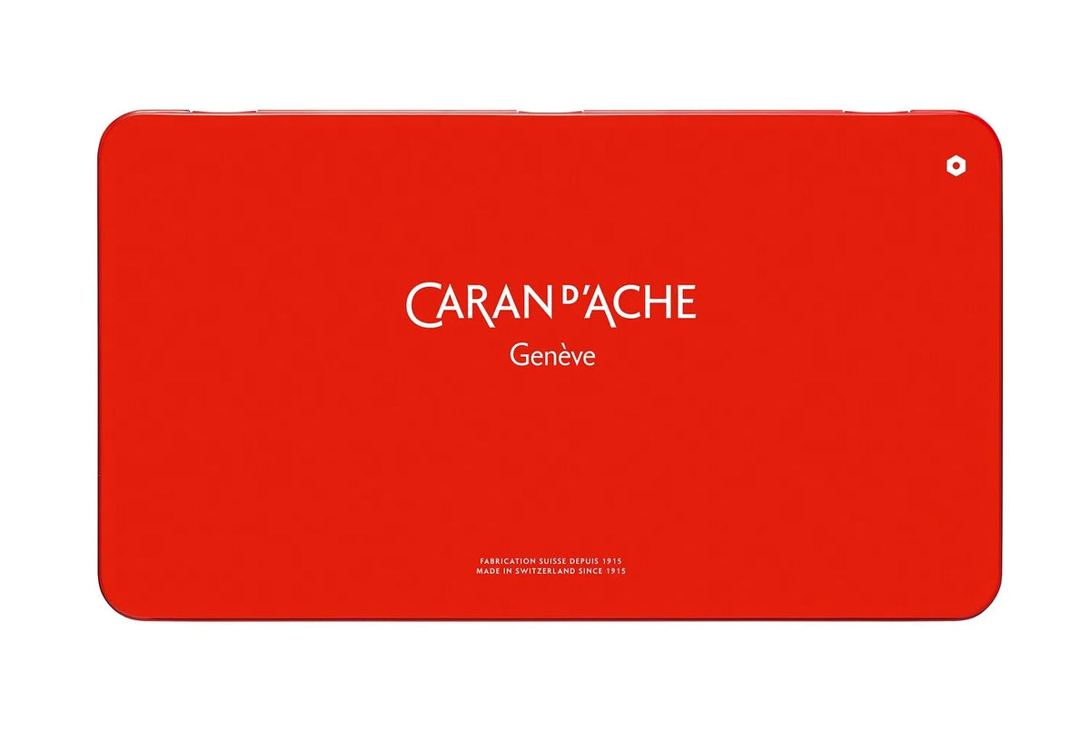 Caran d'Ache Neocolor II Aquarelle Wax Pastels, 84 Shades Metal Tin