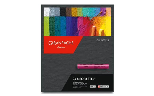 Caran d'Ache Neopastel Artist Oil Pastels, 24 Shades