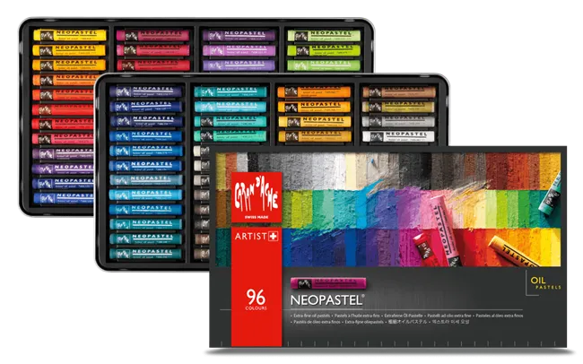 Caran d'Ache Neopastel Artist Oil Pastels, 96 Shades
