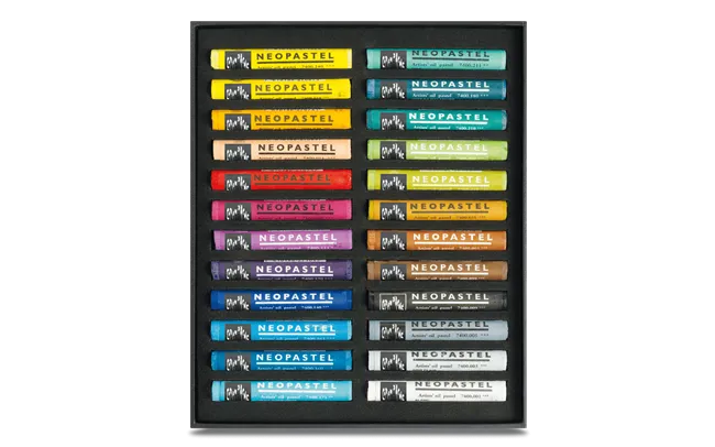 Caran d'Ache Neopastel Artist Oil Pastels, 24 Shades