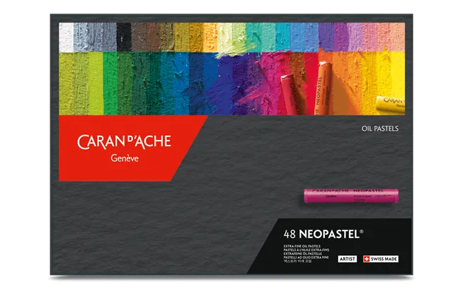 Caran d'Ache Neopastel Artist Oil Pastels, 48 Shades