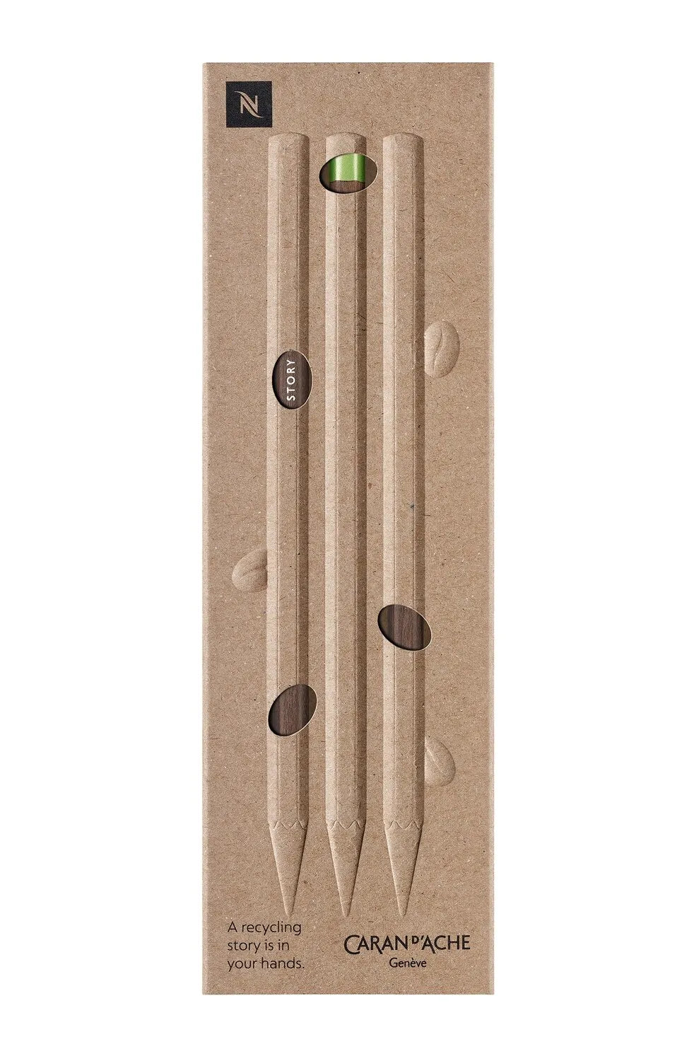 Caran d'Ache Nespresso Edition Swisswood, 3 Pencils