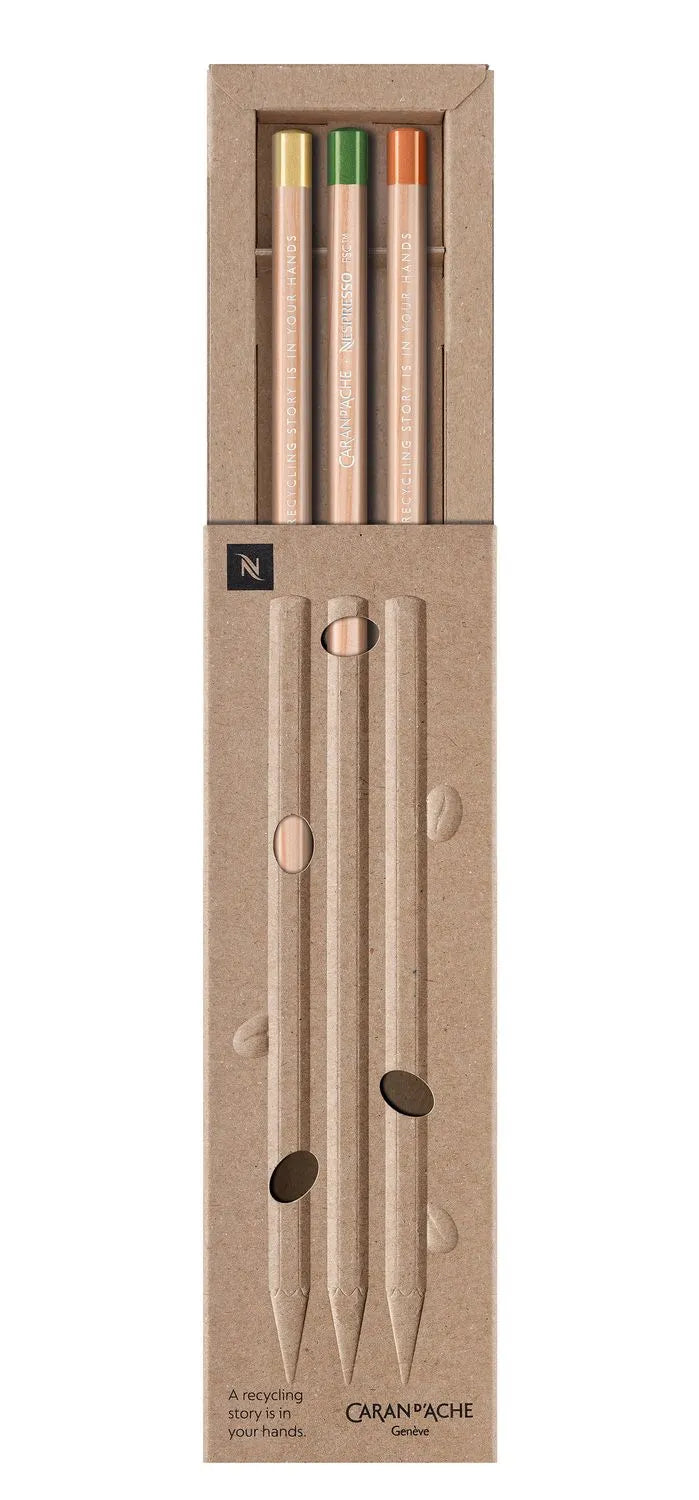 Caran d'Ache Nespresso Graphite Pencils Special Edition, Set of 3
