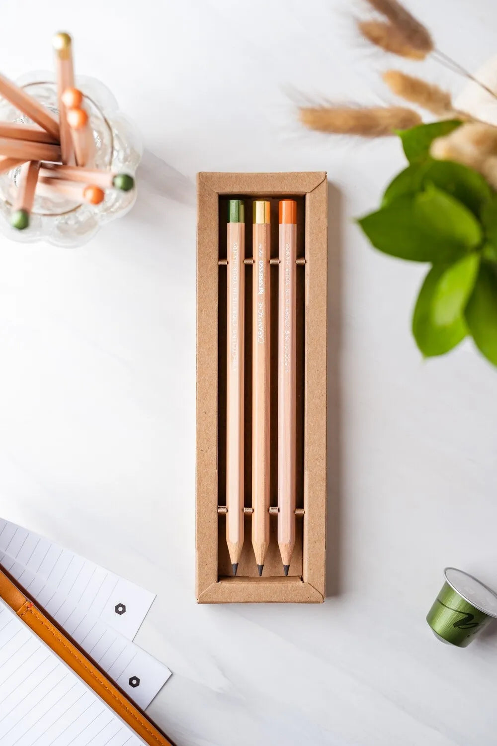 Caran d'Ache Nespresso Graphite Pencils Special Edition, Set of 3