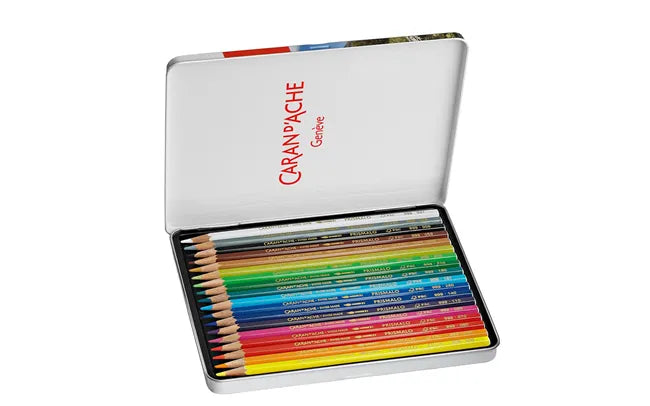 Caran d'Ache Prismalo Aquarelle Colour Pencils, 18 Shades