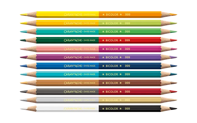 Caran d'Ache Prismalo Bicolor Wonder Forest Set, 12 Pencils