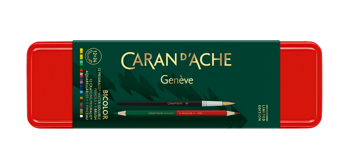 Caran d'Ache Prismalo Bicolor Wonder Forest Set, 12 Pencils