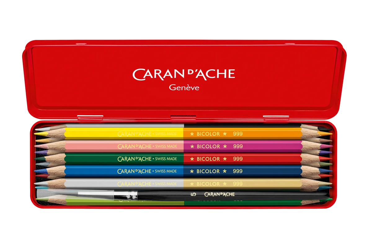 Caran d'Ache Prismalo Bicolor Wonder Forest Set, 12 Pencils