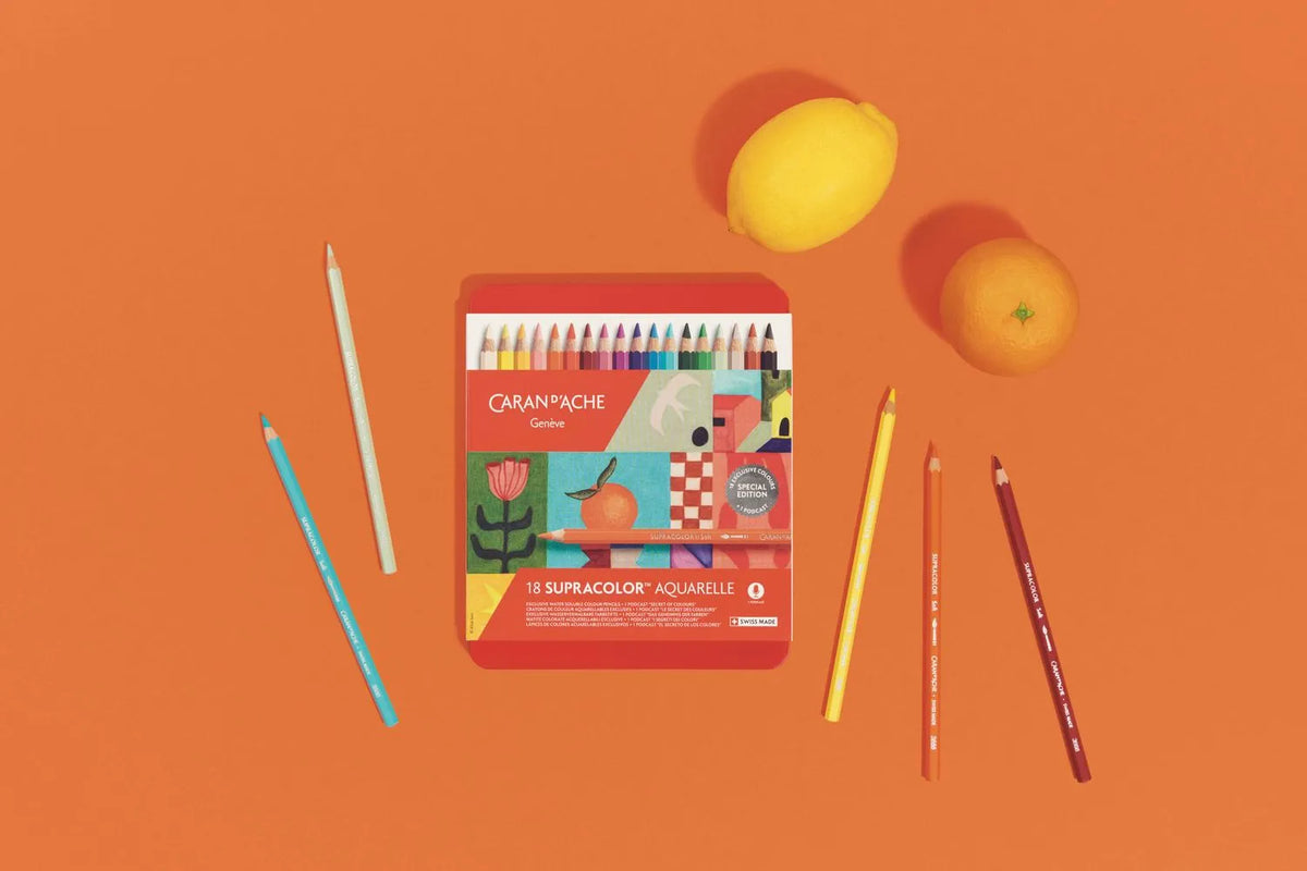 Caran d'Ache Special Edition Supracolor Pencils, 18-Piece Assortment