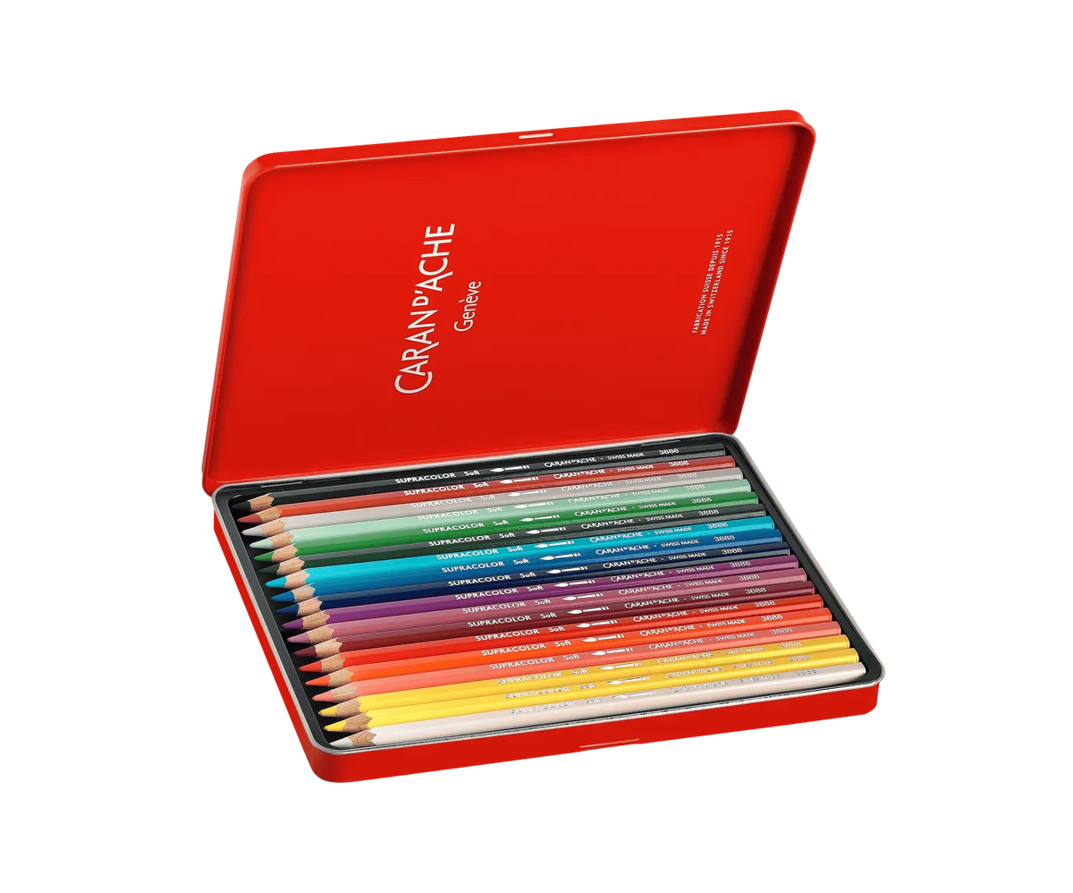 Caran d'Ache Special Edition Supracolor Pencils, 18-Piece Assortment