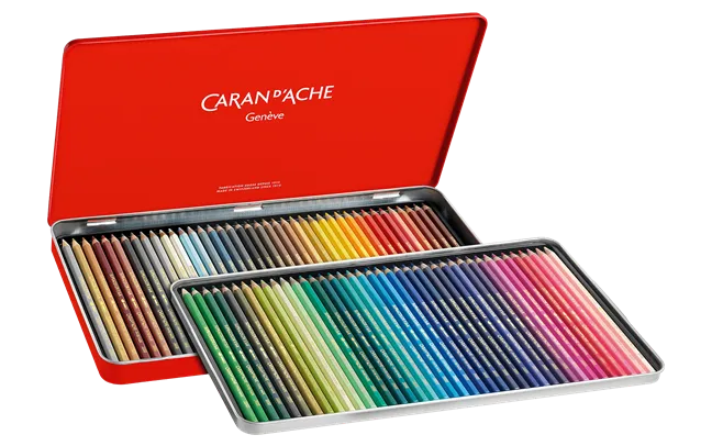Caran d'Ache Supracolor Soft Aquarelle Pencils, 80 Shades