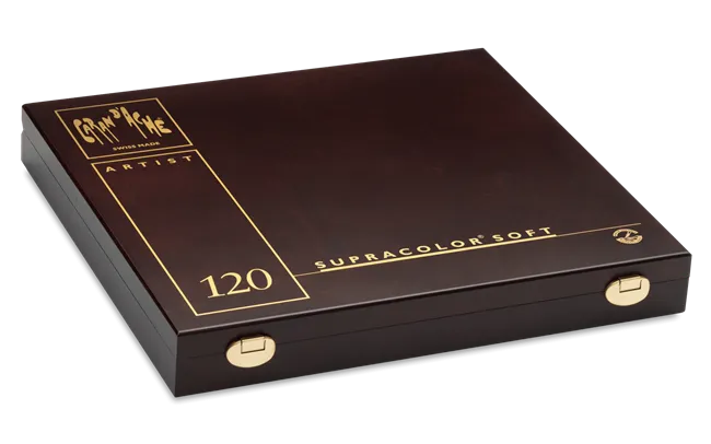 Caran d'Ache Supracolor Wooden Box, 120 Shades