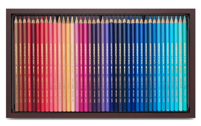 Caran d'Ache Supracolor Wooden Box, 120 Shades