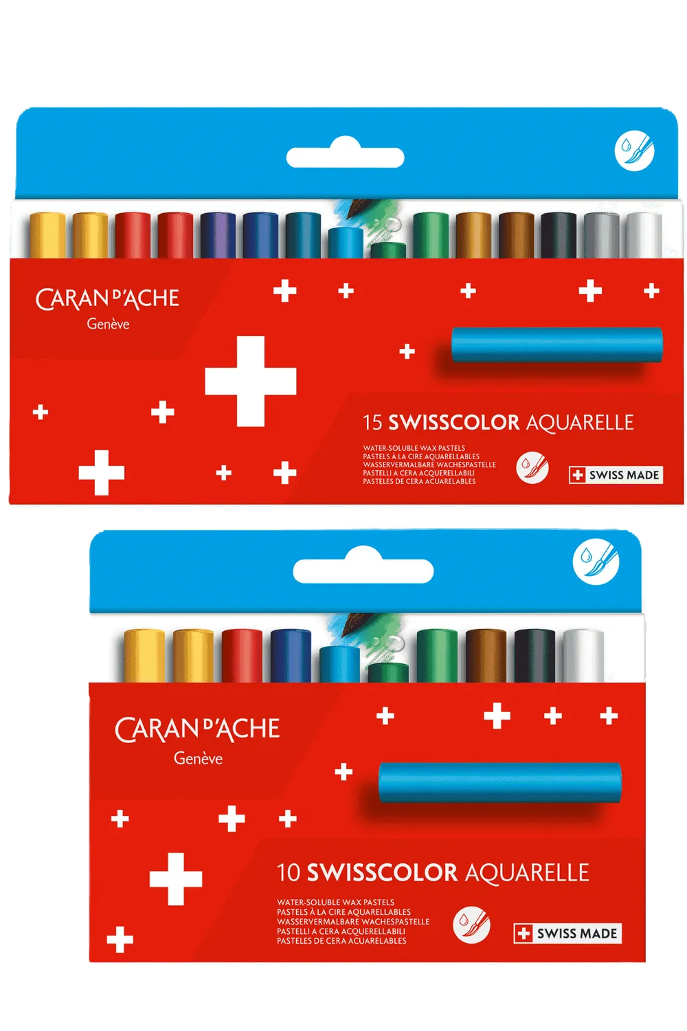 Caran d'Ache Swisscolor Water-Soluble Wax Pastels