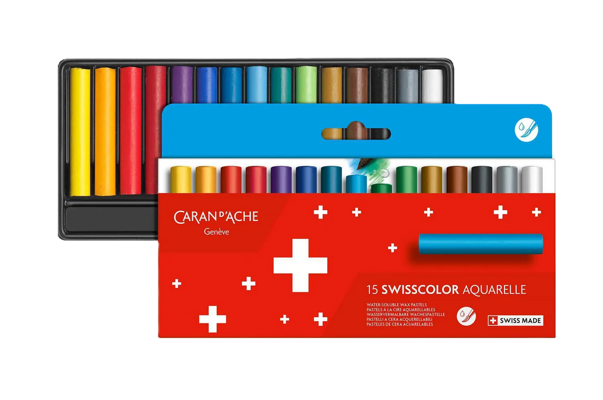 Caran d'Ache Swisscolor Water-Soluble Wax Pastels