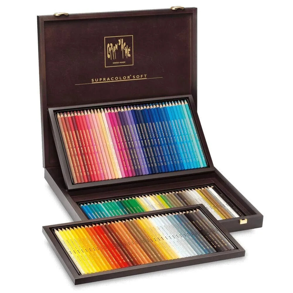 Caran d'Ache Supracolor Wooden Box, 120 Shades