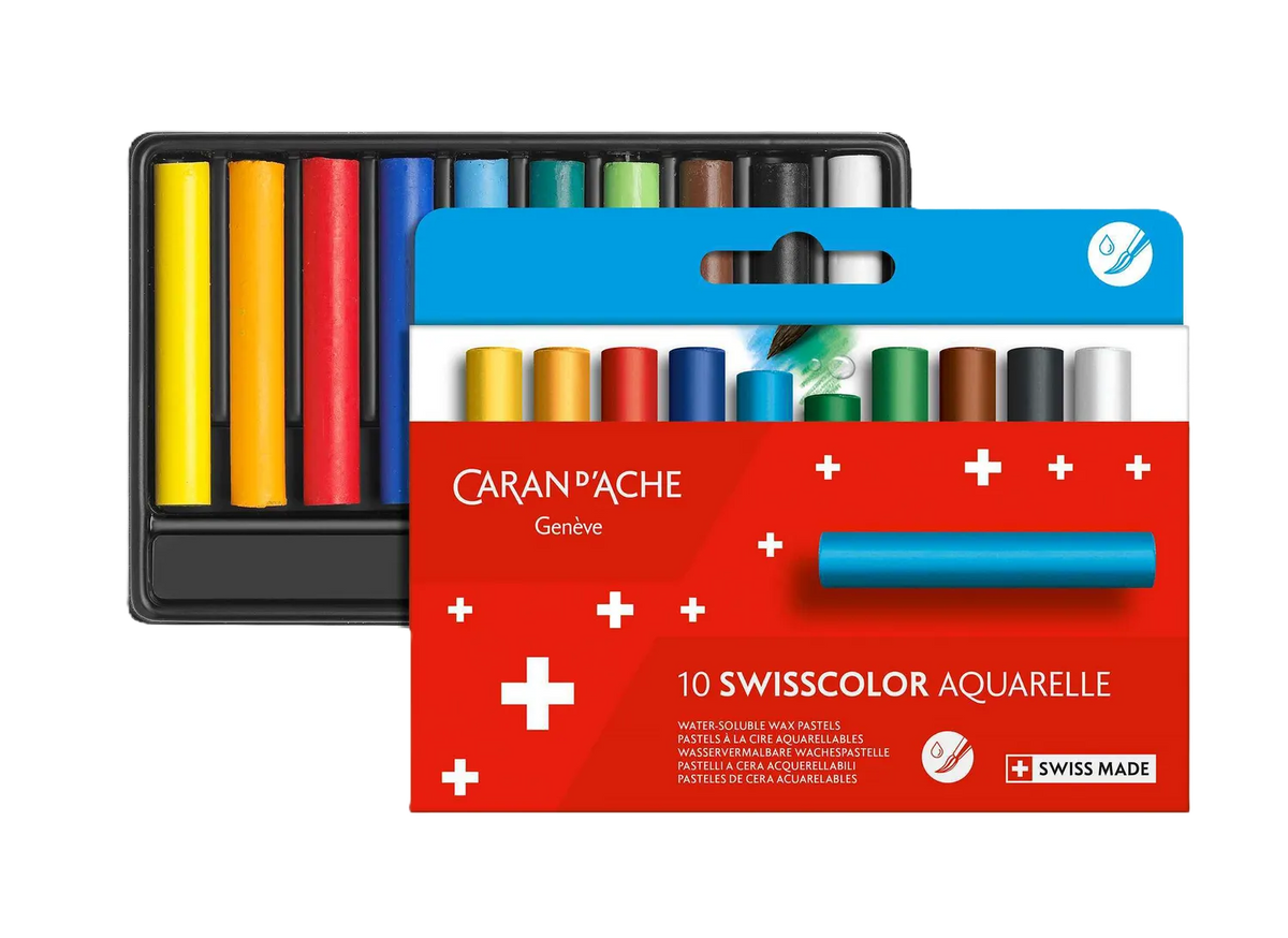 Caran d'Ache Swisscolor Water-Soluble Wax Pastels