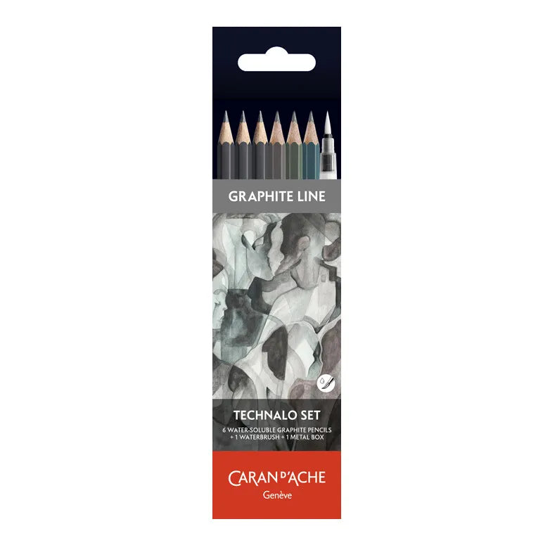Caran d'Ache Technalo Water-Soluble Graphite Set of 7
