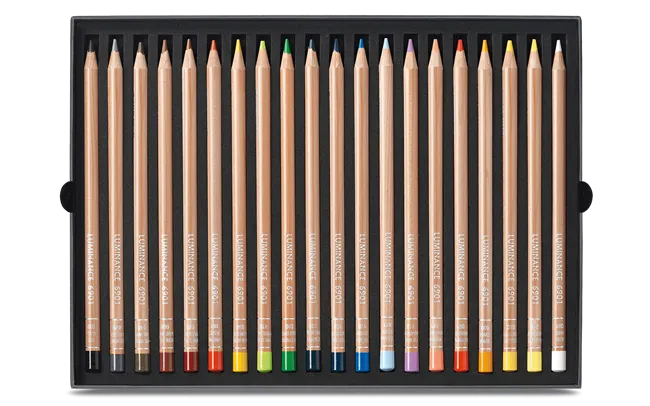 Caran d'Ache Luminance 6901 Artist Colour Pencils, Set of 20