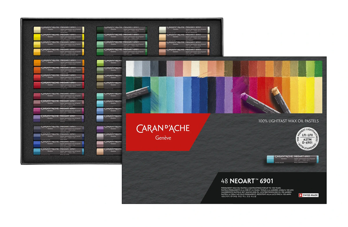 Caran d'Ache NeoArt Aquarelle Artist Wax Pastels