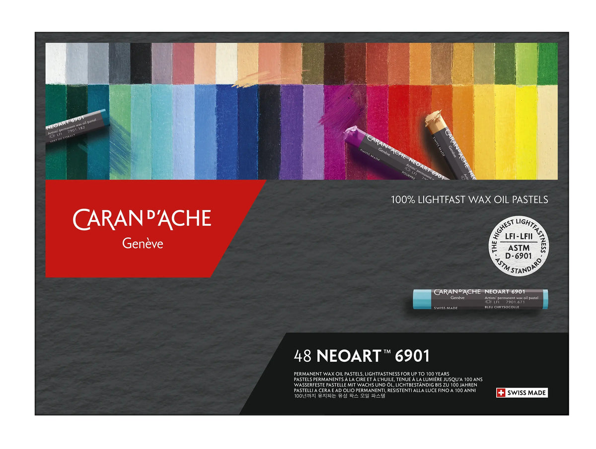 Caran d'Ache NeoArt Aquarelle Artist Wax Pastels