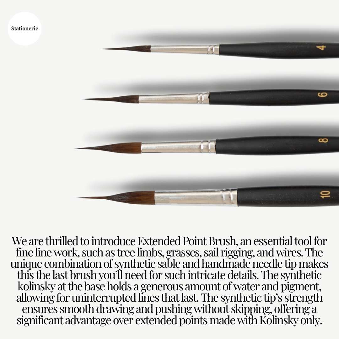 Stationerie Extended Needle Point Liner Set Of 4