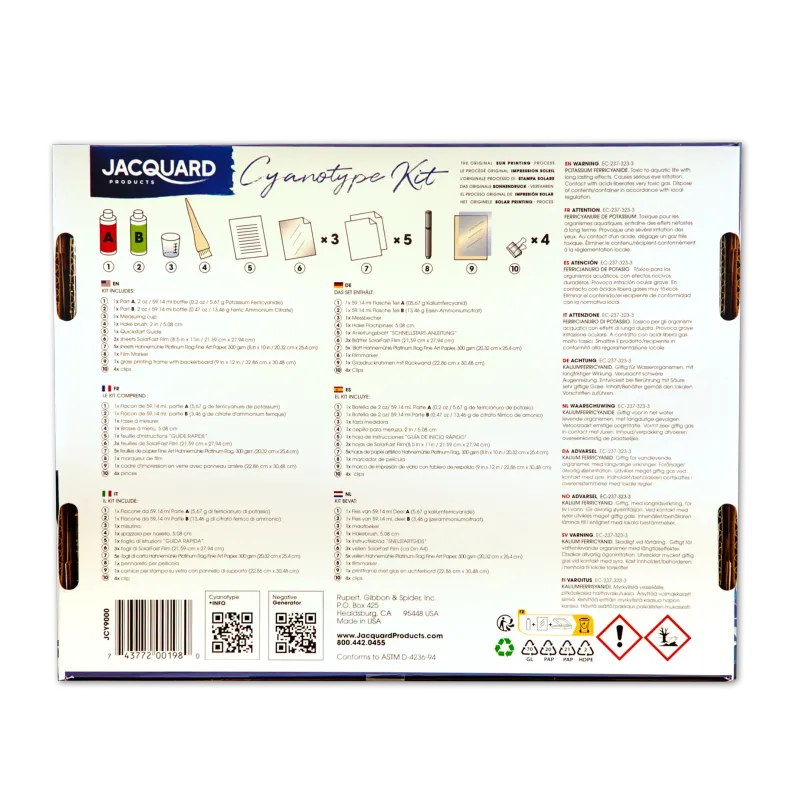 Jacquard Cyanotype Kit – Complete Sun-Printing Starter