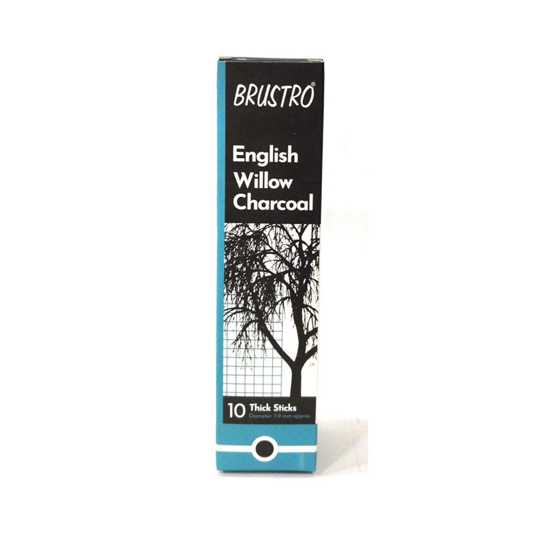 Brustro English Willow Charcoal Thick (10 Sticks)