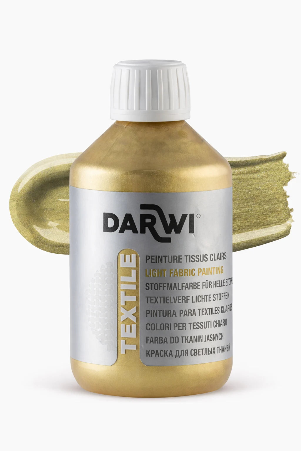 Darwi Textile Metal Gold 250ML Fabric Paint