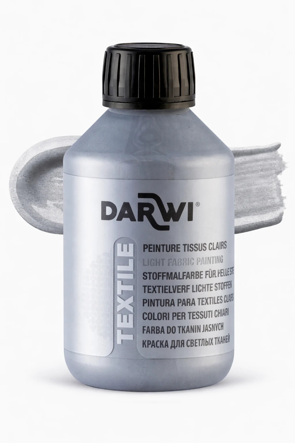 Darwi Textile Metal Silver 250ML Fabric Paint