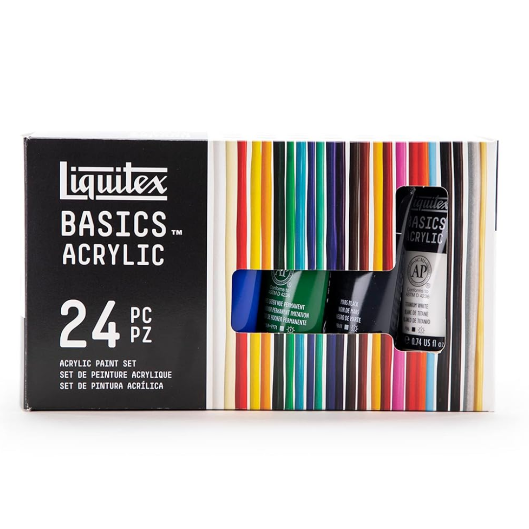 Liquitex Basics Acrylic Paint Tubes – 24x22ml