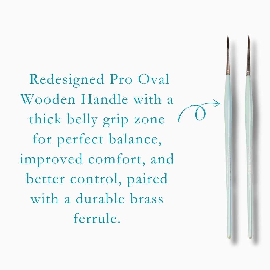 Stationerie Short Liner Set Of 4 Sea Mist Edition, Kolinsky Synthetic