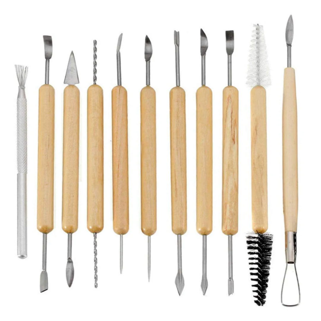 Stationerie Ceramic Clay Tool Set   11 Pieces