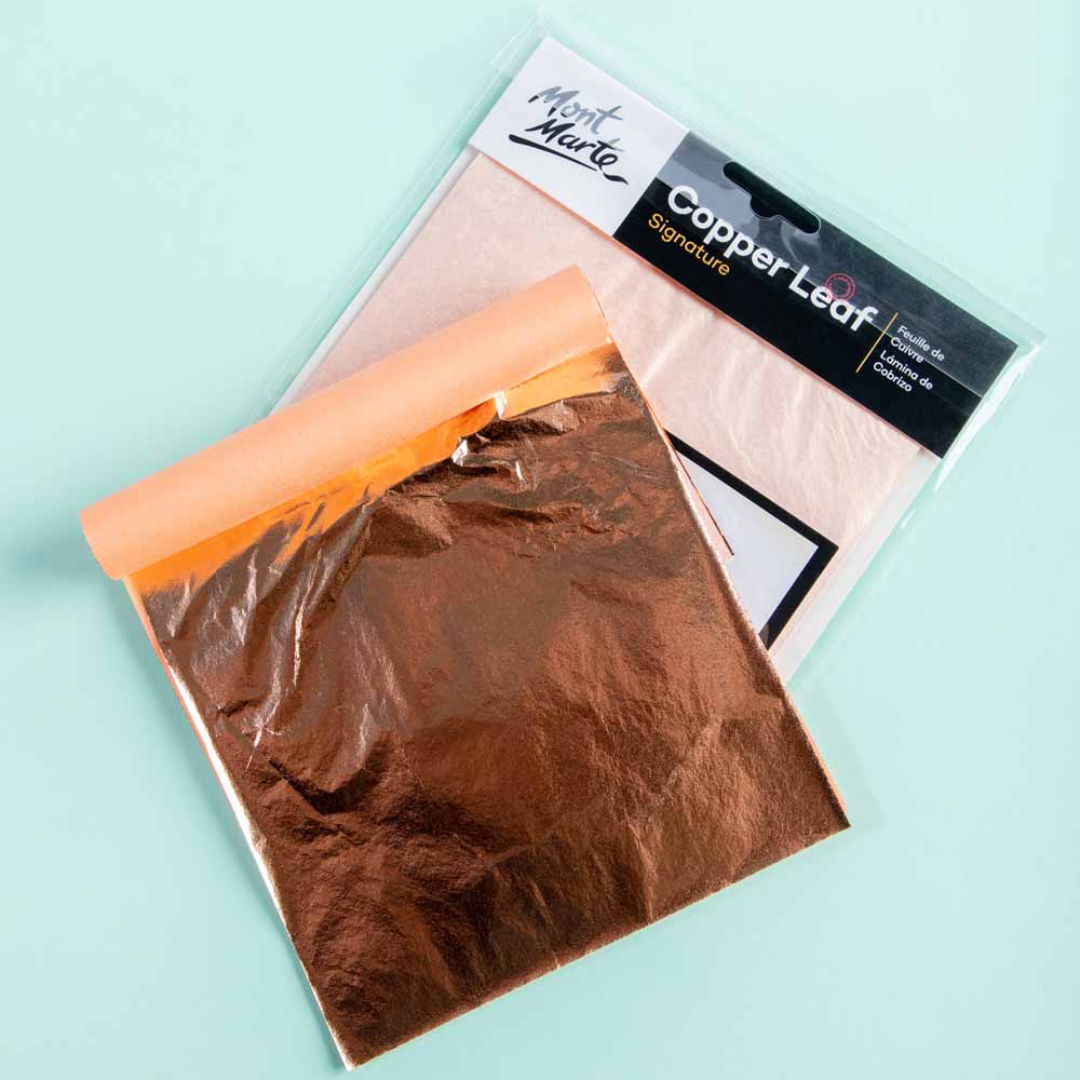 Mont Marte Copper Leaf 14x14cm 25 Sheet