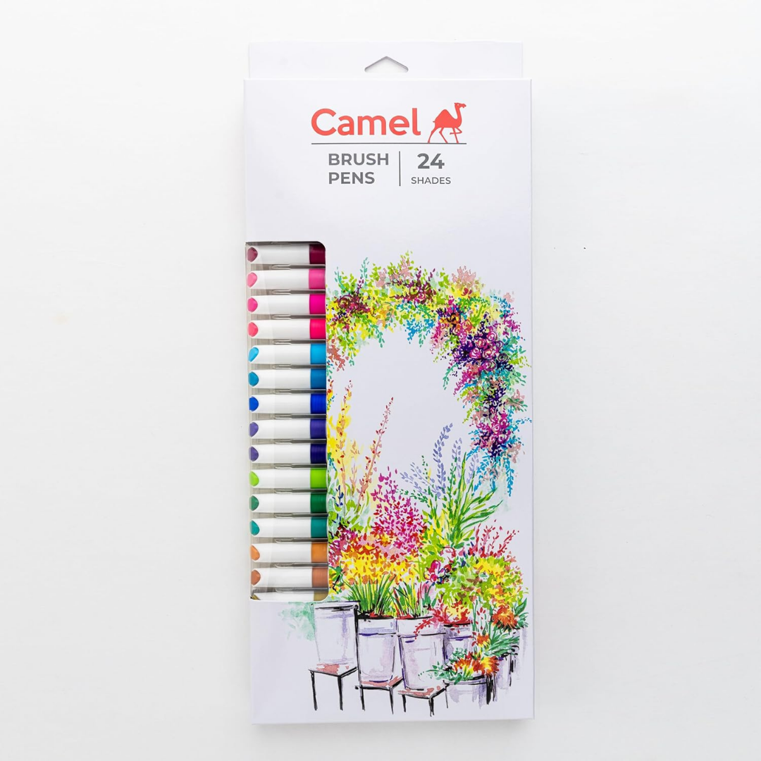 Camlin Kokuyo Brush Pens, 24 Shades