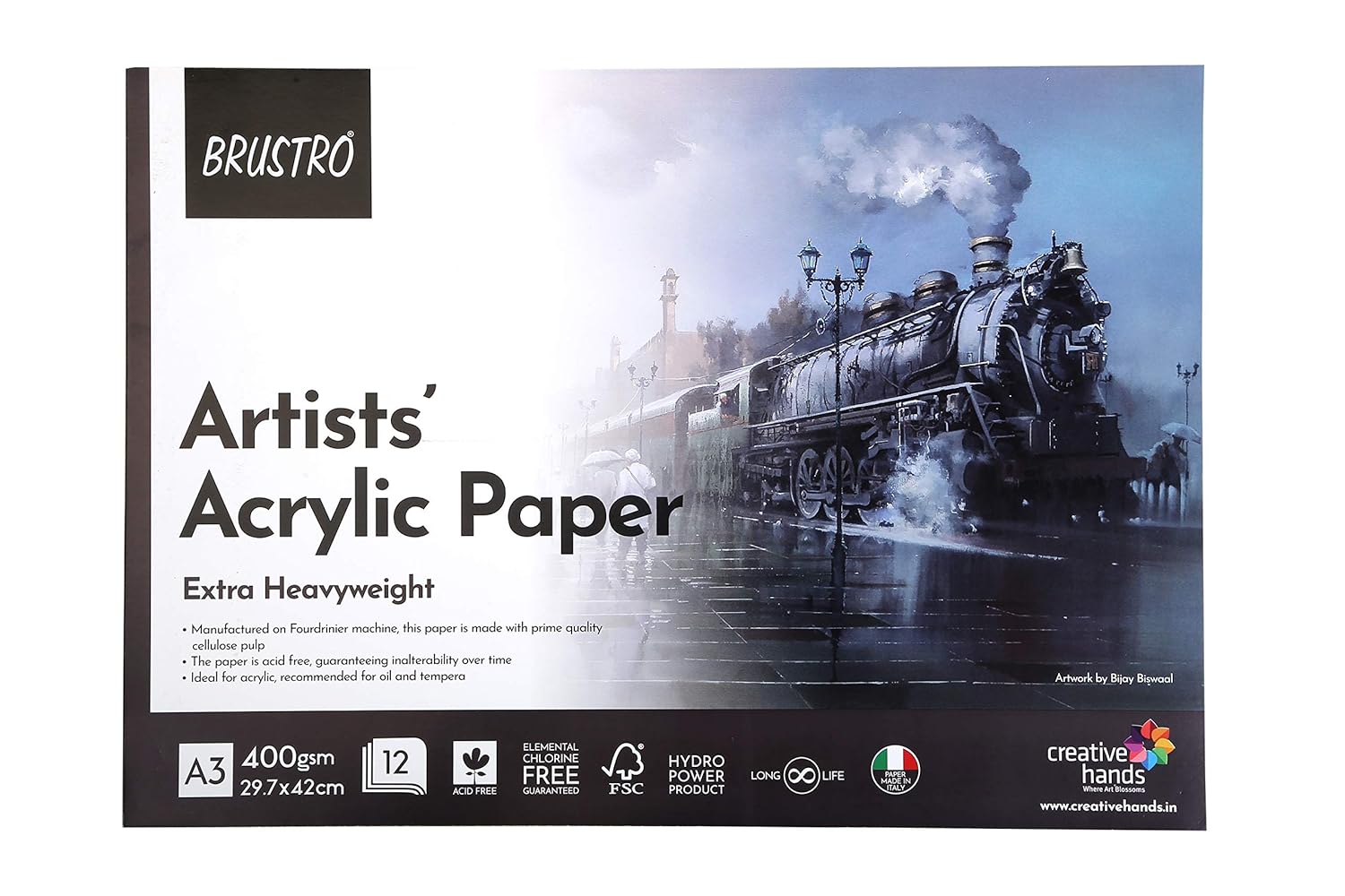 Brustro Artists Acrylic Paper 29,7x42cm A3 400gsm