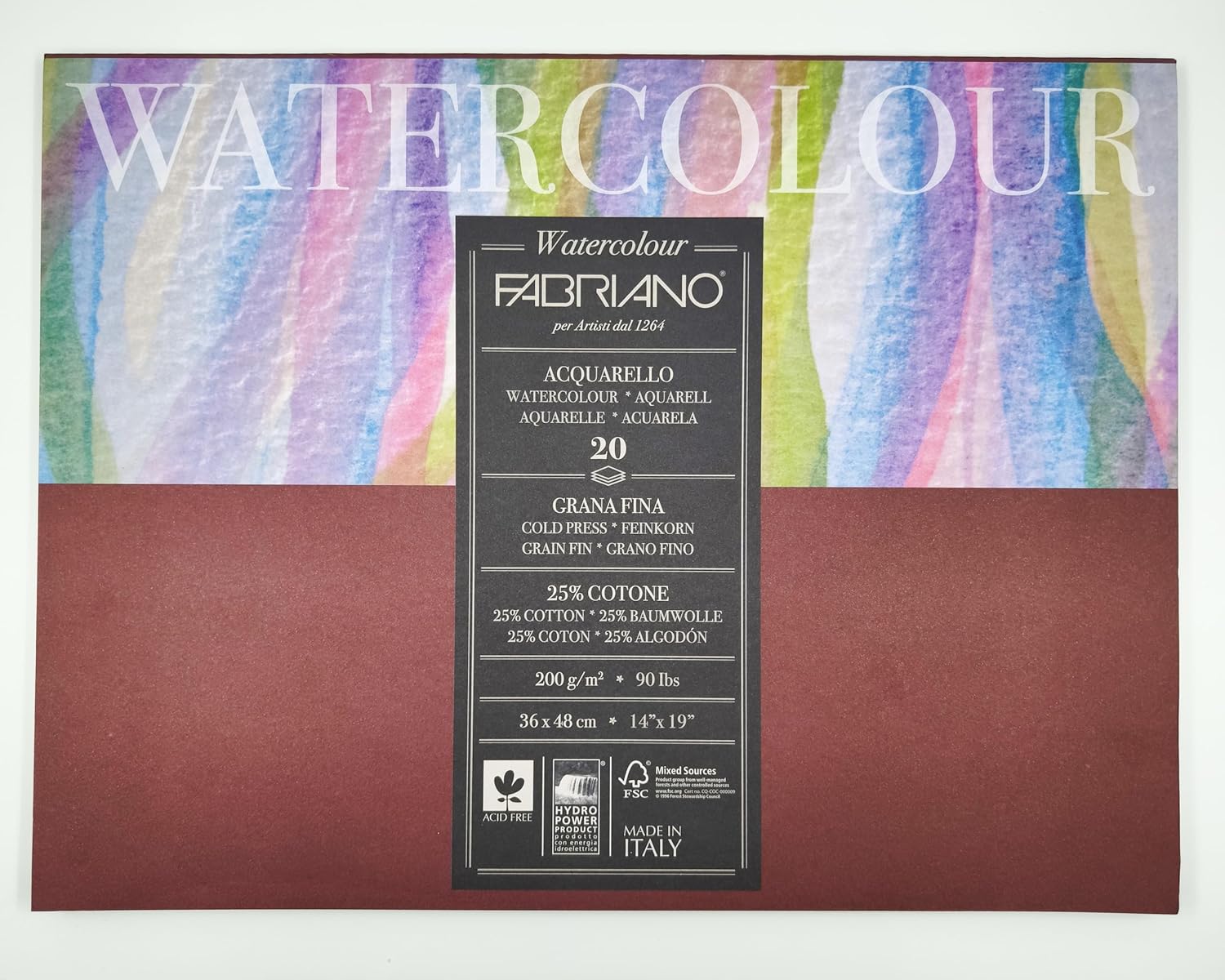 Fabriano Water Colour 36x48cm 200gsm Cold Press