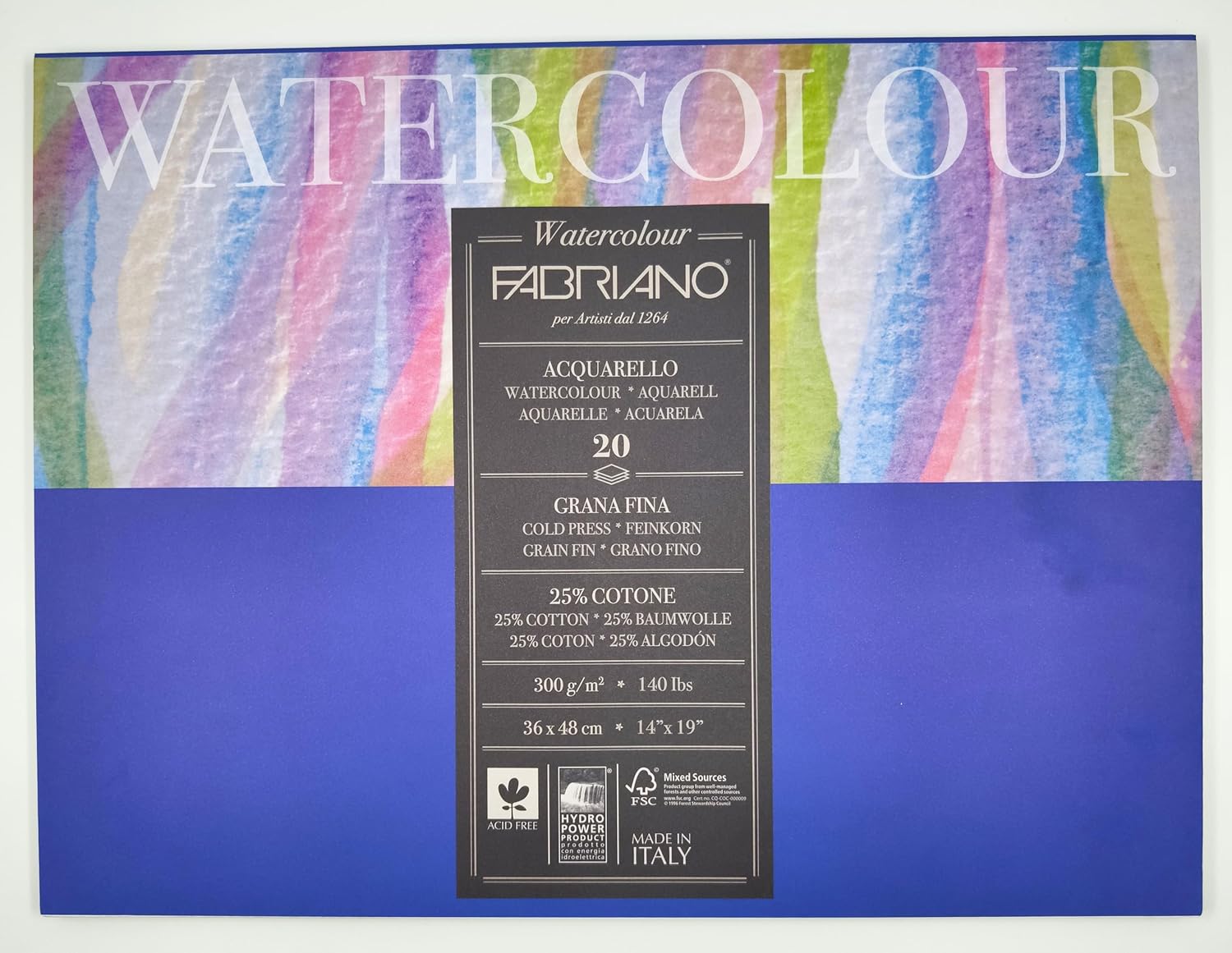 Fabriano Water Colour 36x48cm 300gsm Cold Press