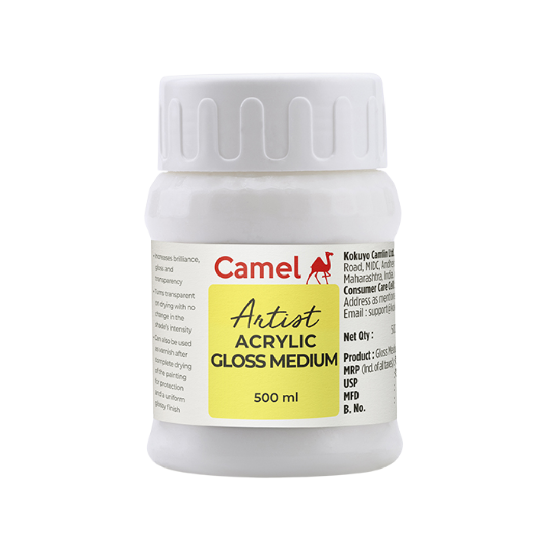Camel Acrylic Gloss Medium (500ml)