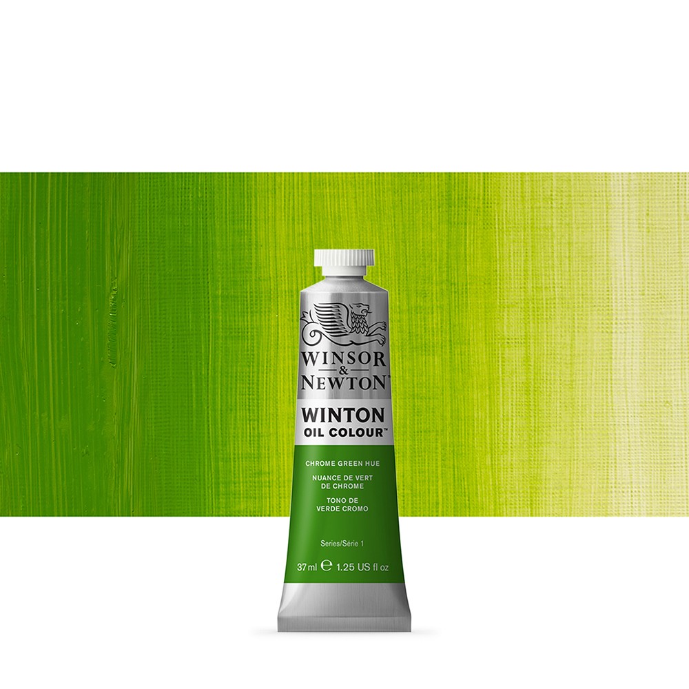 WINSOR & NEWTON : WINTON : OIL PAINT : 37ML : CHROME GREEN HUE
