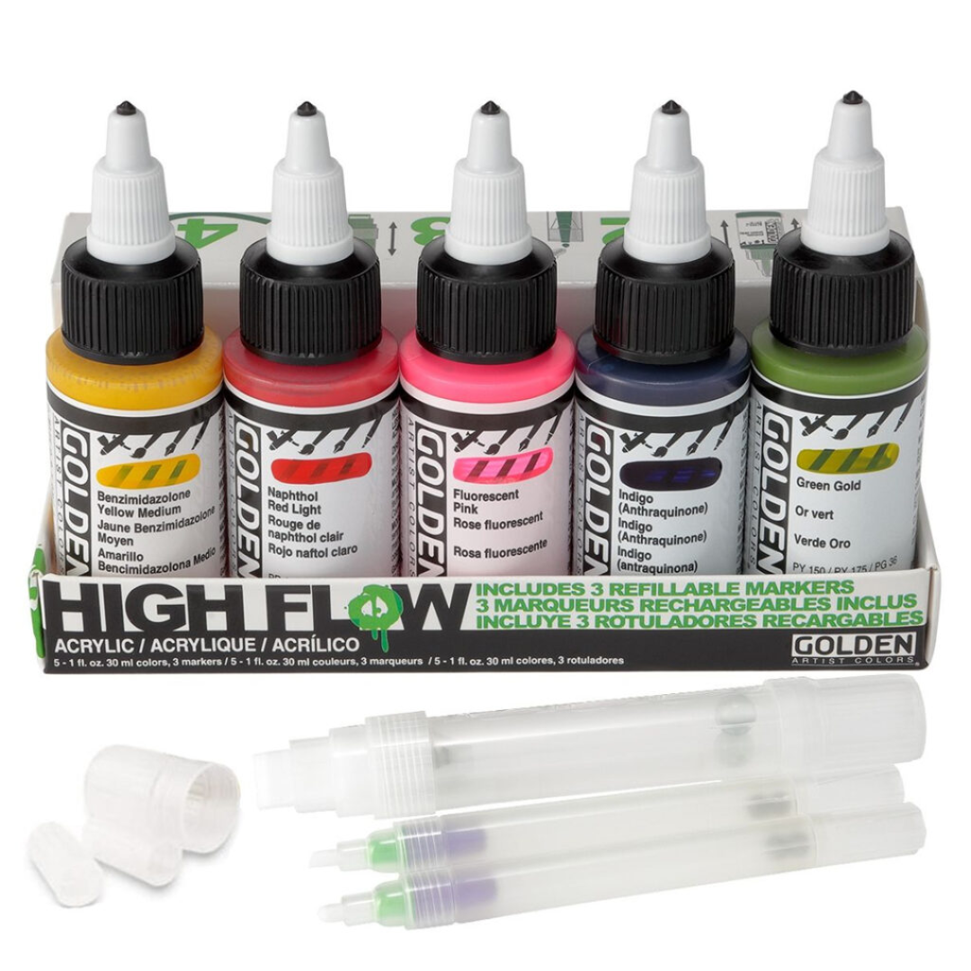 Golden High Flow Acrylic Set of 5 (#959)
