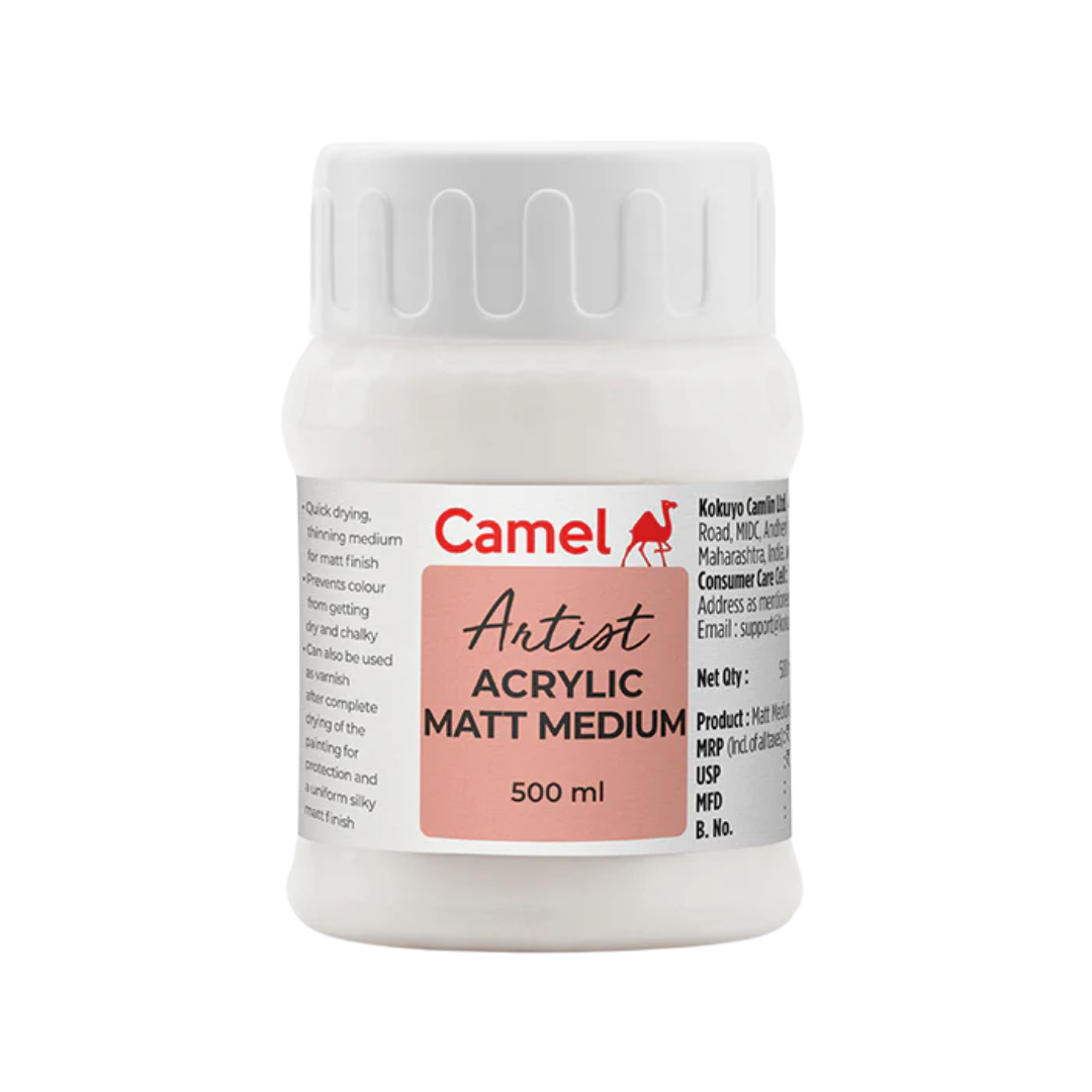 Camel Acrylic Matt Medium (500ml)