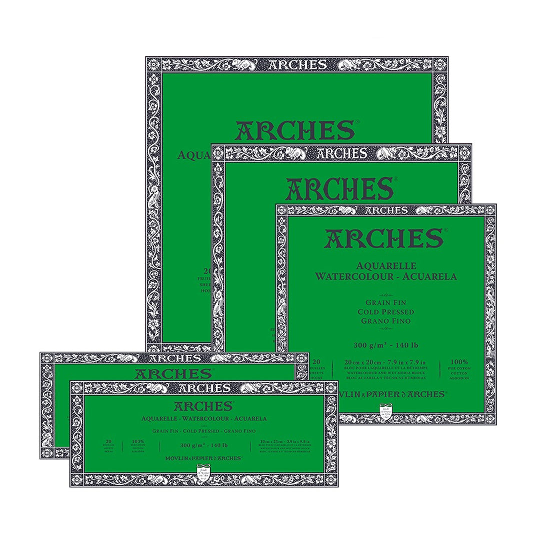 Arches Aquarelle Watercolour Block 300gsm 20 Sheets