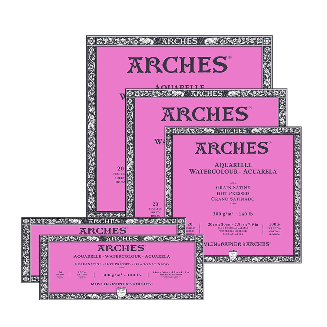 Arches Aquarelle Watercolour Block 300gsm 20 Sheets