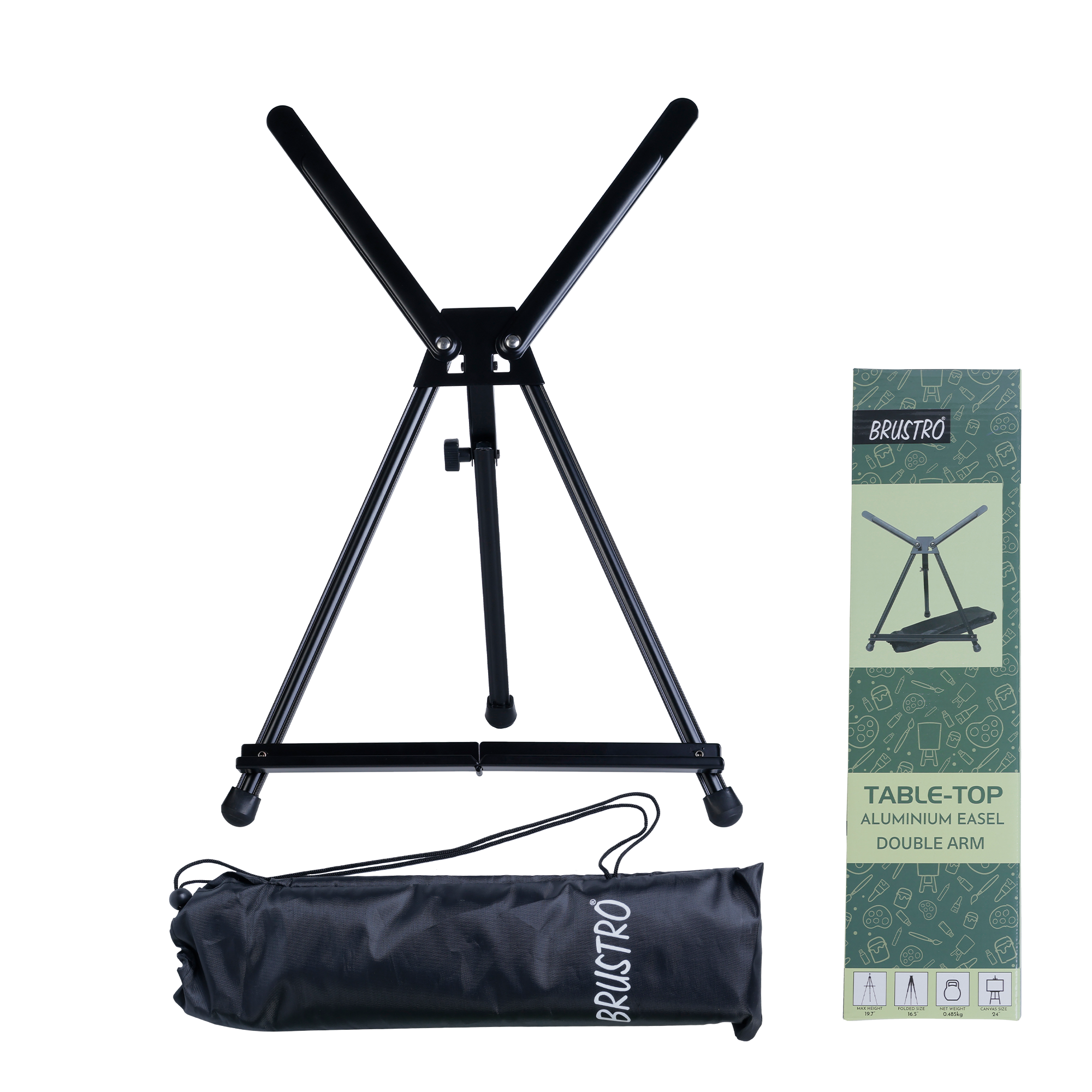Brustro Aluminum Tabletop Double-Arm Easel – 24 Inch