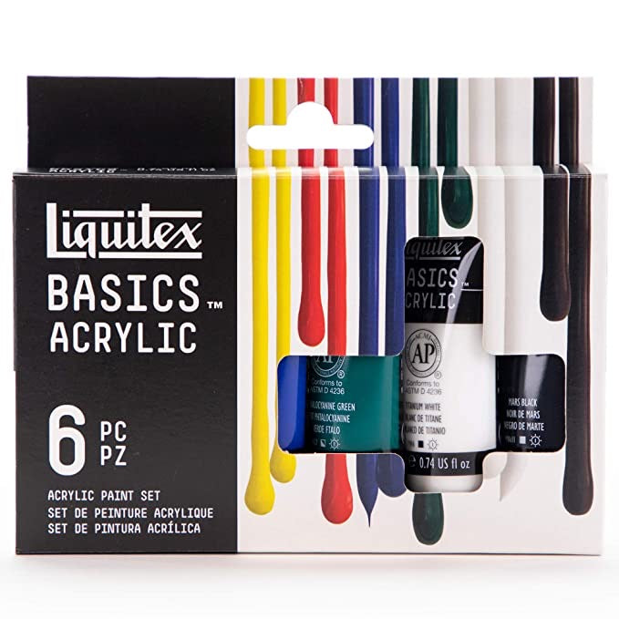 Liquitex Basics Acrylic Paint Tubes   6x22ml